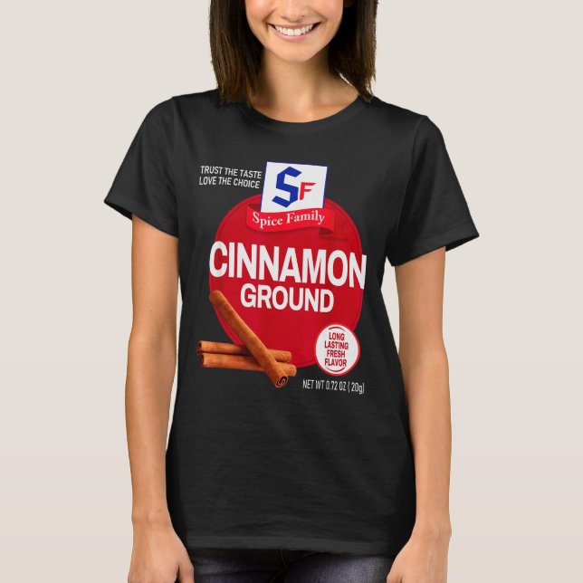 Ground Cinnamon Halloween Sce Costume Group Matchi T-Shirt (Front)