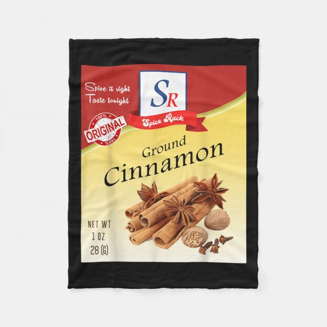 Ground Cinnamon Sce Condiment Costume Holiday Sce  Fleece Blanket (Front)