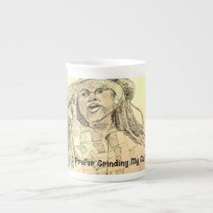 Ground Coffee Beans Bone China Mug