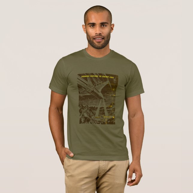 Ground Control to Major Tom - Retro Comic T-Shirt (Front Full)