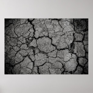 Ground grey dirt drought arid poster