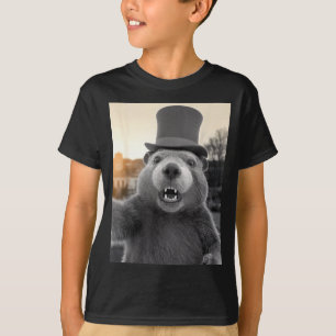 Ground Hog Day Woodchuck Funny Groundhog Selfie T-Shirt