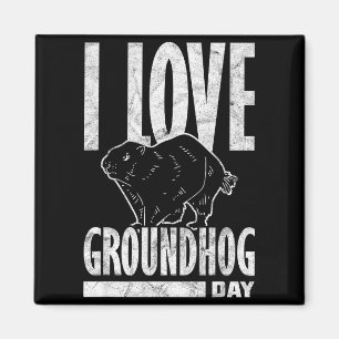 Ground Hog I Love Groundhog Day _2  Magnet