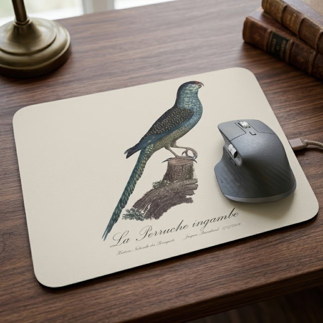 Ground Parrot or Swamp Parrot, Pezoporus Wallicus Mouse Mat (Ground Parrot or Swamp Parrot, Pezoporus Wallicus. Mouse Pad)