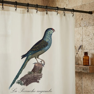 Ground Parrot or Swamp Parrot, Pezoporus Wallicus Shower Curtain