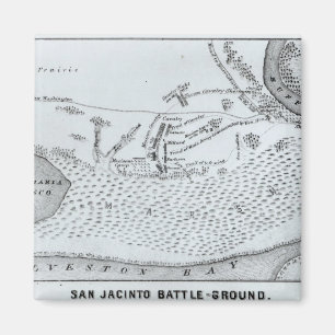 Ground Plan of the Battle of San Jacinto Magnet