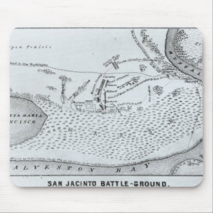 Ground Plan of the Battle of San Jacinto Mouse Mat