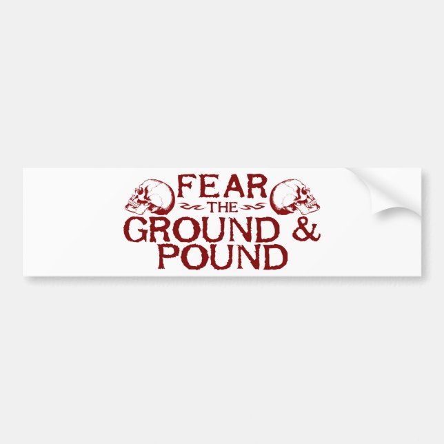 Ground & Pound Bumper Sticker (Front)