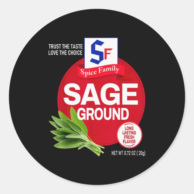 Ground Sage Halloween Sce Costume Group Matching  Classic Round Sticker (Front)