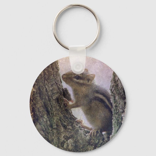 Ground Squirrel Grunge Key Ring (Front)