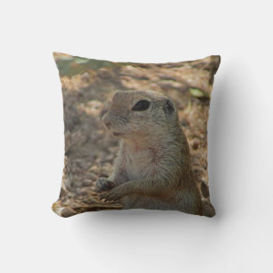 Ground Squirrel Nature Photo Desert Animal Cushion