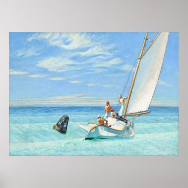 Ground Swell – Edward Hopper Nautical Art Print (Front)