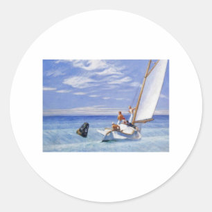 Ground Swell Hopper - Edward Hopper Classic Round Sticker