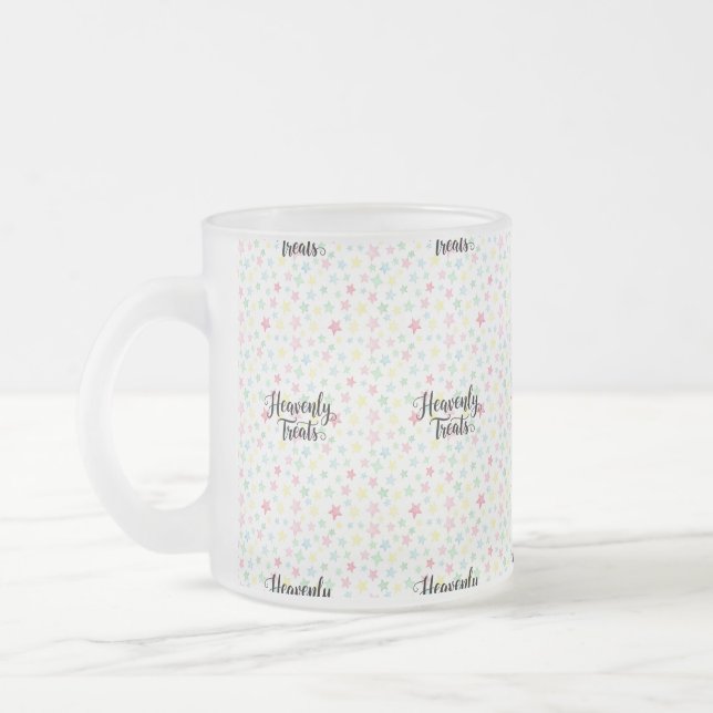 Ground Treats, by Natasha Us   Frosted Glass Coffee Mug (Left)