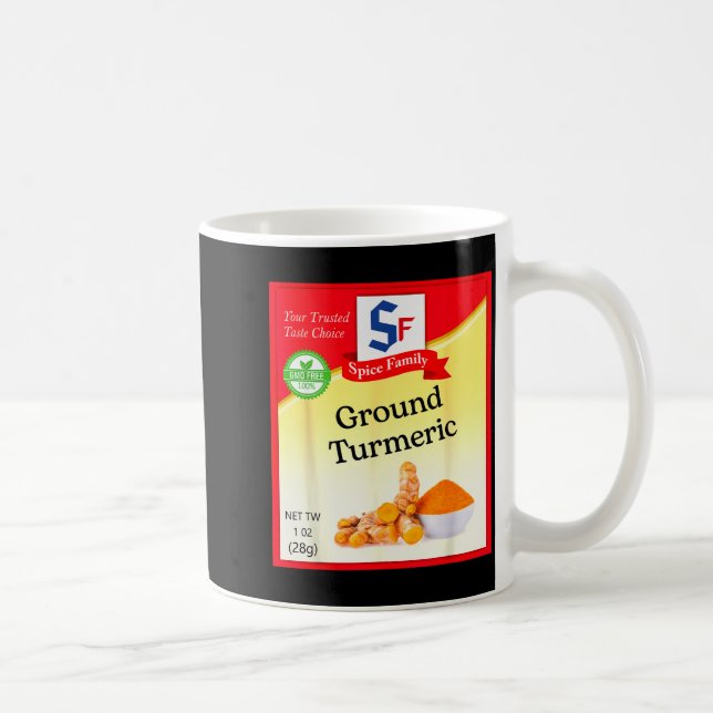 Ground Turmeric Condiment Costume Holiday Sce Cost Coffee Mug (Right)