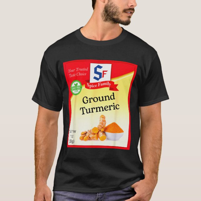 Ground Turmeric Condiment Costume Holiday Sce Cost T-Shirt (Front)