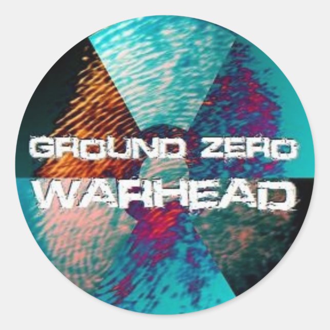 Ground Zero Warhead Finger Print Classic Round Sticker (Front)