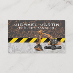 Groundbreaking Developer   Construction Excavator Business Card