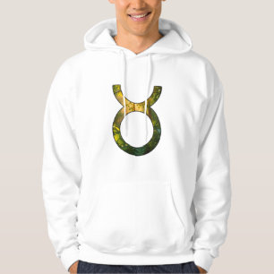 Grounded Taurus Serenity – Lush Green Earthy Art Hoodie