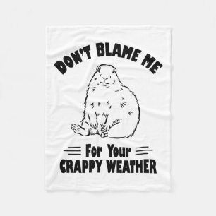 Groundhog _1 fleece blanket