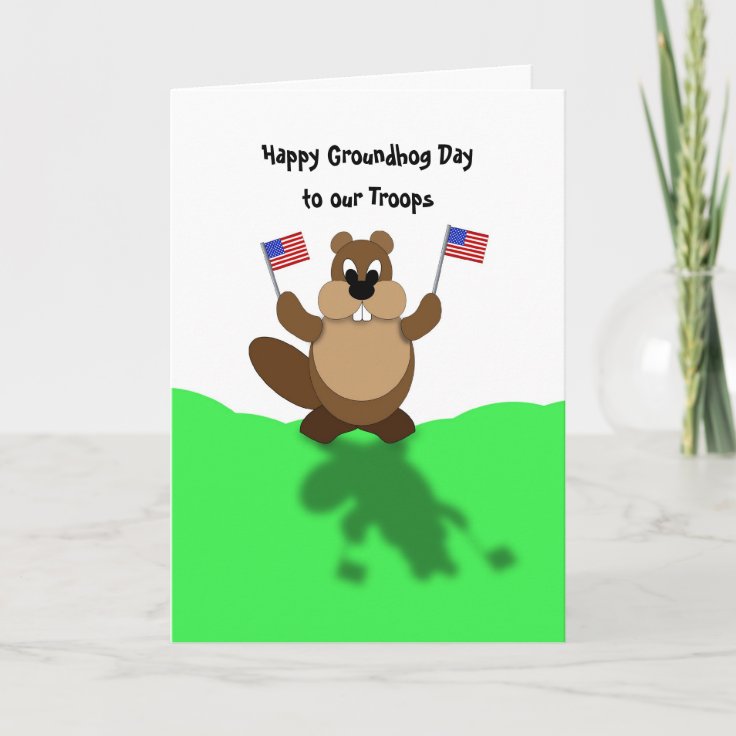 groundhog-arms-up-flag-to-troops-happy-groundh-card-zazzle