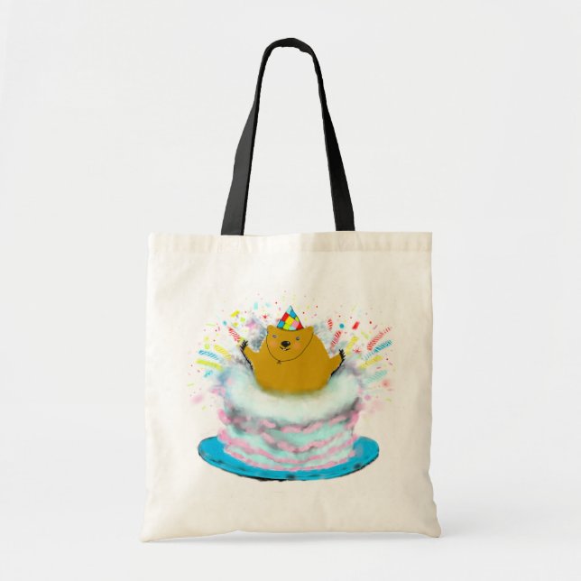 groundhog birthday tote bag (Front)