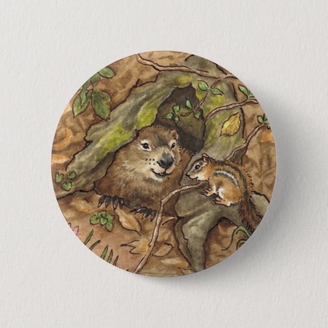Groundhog Button (Front)