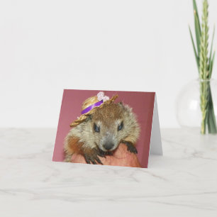 Groundhog Clara Note Card 1