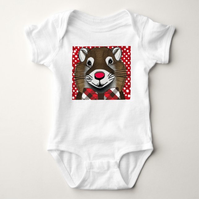 Groundhog Collection Baby Bodysuit (Front)