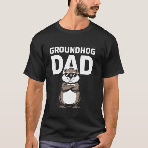 Groundhog Dad Rodent Father Groundhog Day design m T-Shirt