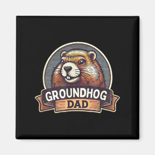 Groundhog Dad Shirt Groundhog Lover Groundhogs _2  Magnet