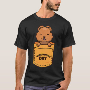 Groundhog Day 2023 Pocket Meme Funny Groundhog Lov T-Shirt