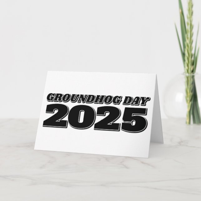 Groundhog Day 2025 Card (Front)