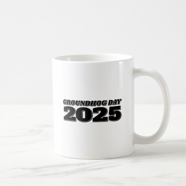 Groundhog Day 2025 Coffee Mug (Right)