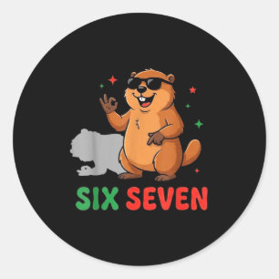 Groundhog Day 67 Funny Respect The Shadow Meteorol Classic Round Sticker
