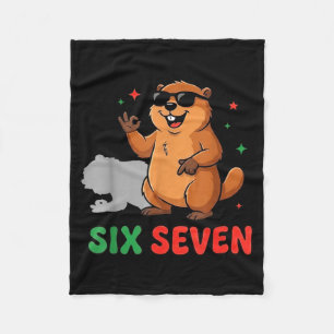 Groundhog Day 67 Funny Respect The Shadow Meteorol Fleece Blanket