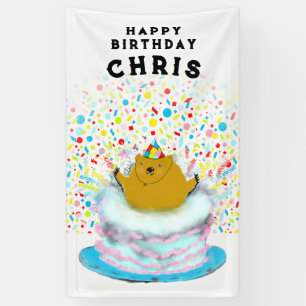 Groundhog Day Birthday Banner