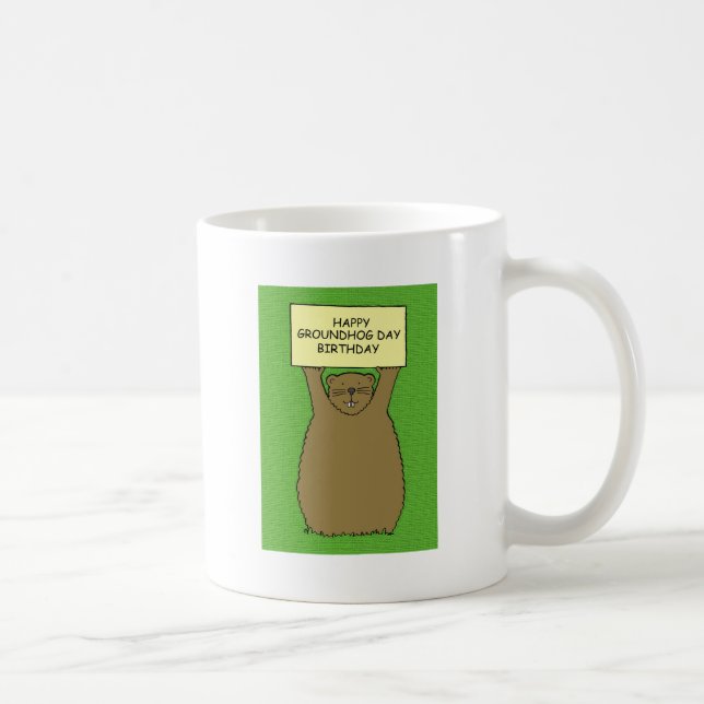 Groundhog Day Birthday  Coffee Mug (Right)