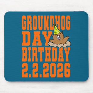 Groundhog Day Birthday February 2nd 2026 Party Ora Mouse Mat
