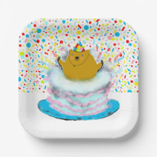 Groundhog Day Birthday Party Paper Plate
