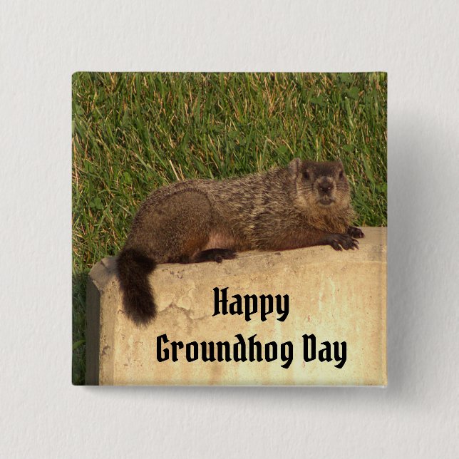 Groundhog Day Button (Front)