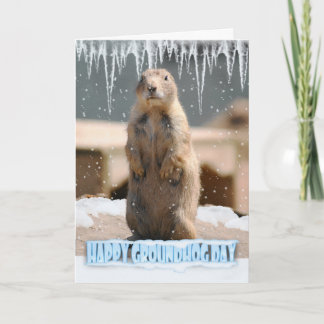 Groundhog Day Card, Happy Groundhog Day Card