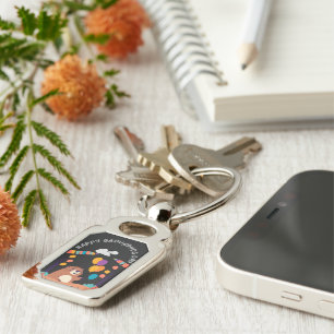 Groundhog Day Celebration: Shadow or Shine? Key Ring