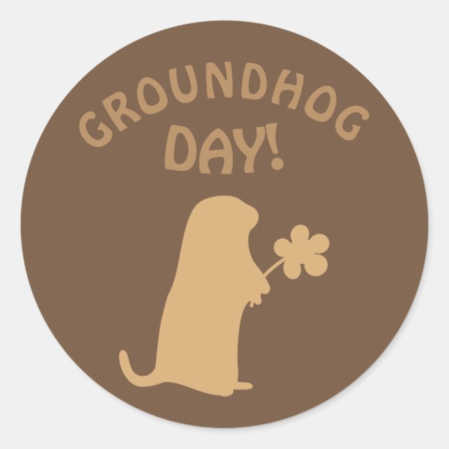 Groundhog Day Classic Round Sticker (Front)