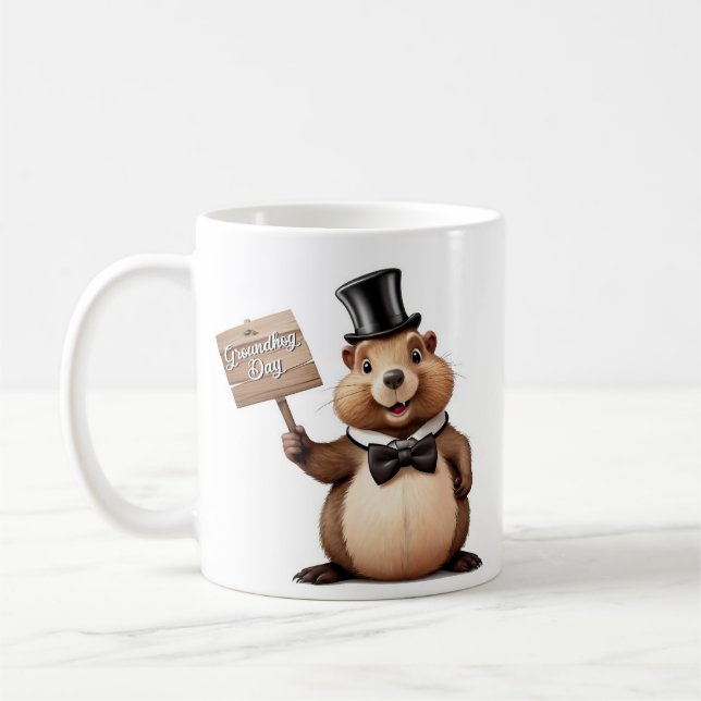 Groundhog Day Coffee Mug (Left)