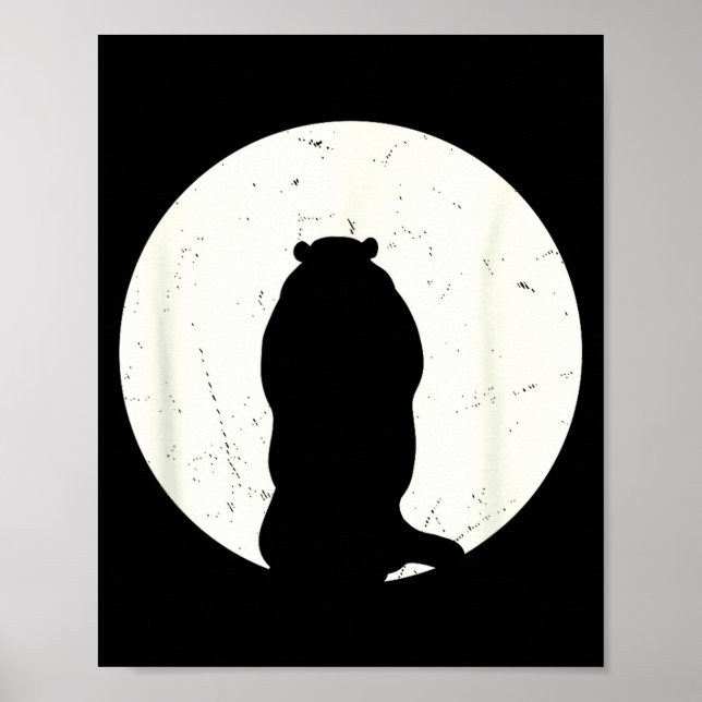 Groundhog Day Full Moon Groundhog  Poster (Front)