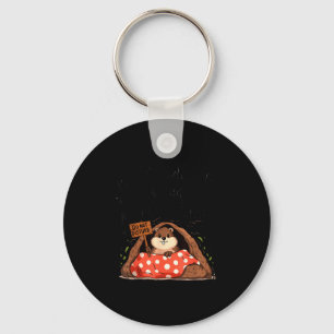 Groundhog Day Funny Groundhog Wake Me Up When Wint Key Ring
