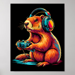 Groundhog Day Funny Video Games Groundhog 67 Meme Poster