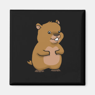 Groundhog Day Gift Men Women Groundhog Magnet