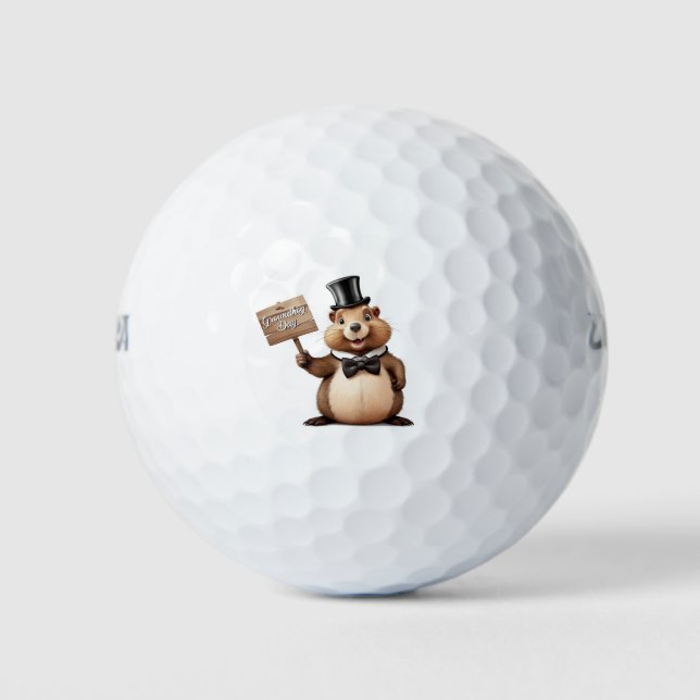 Groundhog Day Golf Balls (Front)